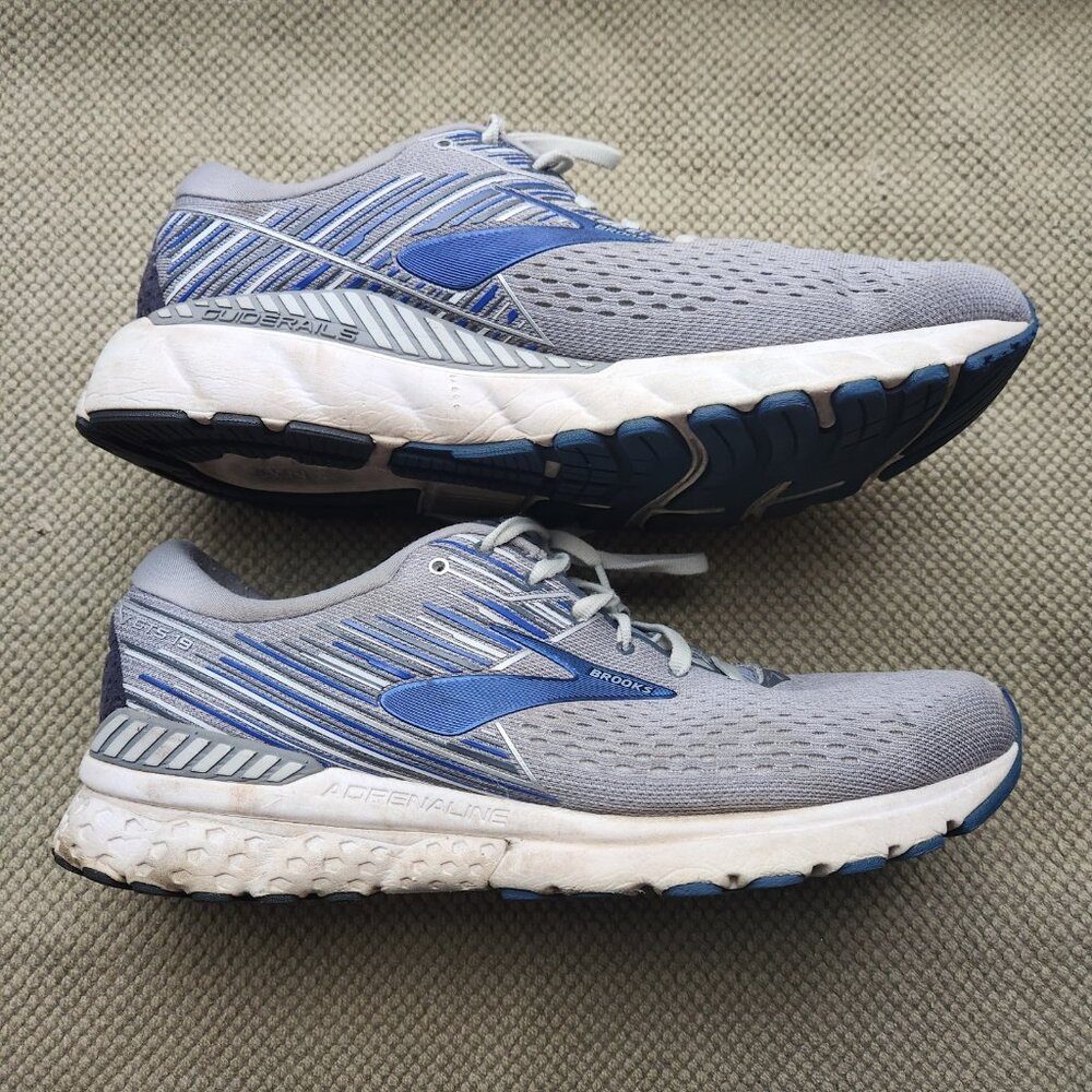Brooks Adrenaline GTS 19 Wide Width 2E Mens 10.5 Running Shoes 110294 Sneakers - Picture 2 of 7